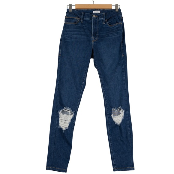 Good American Denim - Good American Women's Skinny Jeans - Dark Blue 6-12